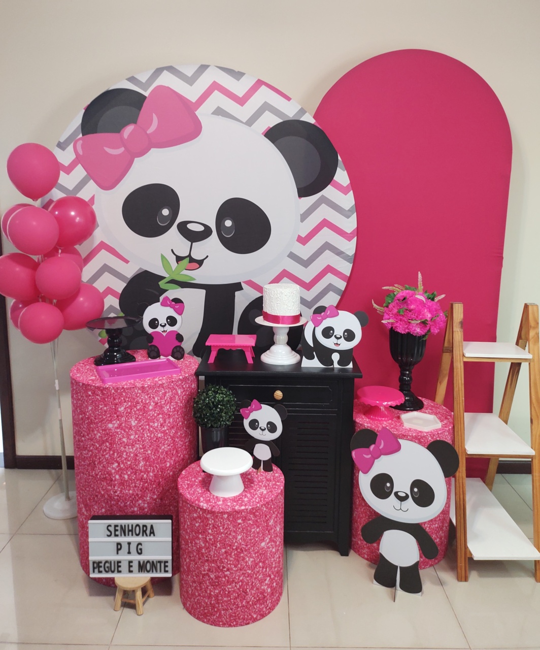 Panda Pink Kit 3 - Senhora Pig Pegue e Monte 