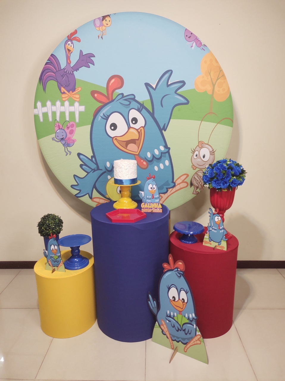 Galinha Pintadinha Kit 1  - Senhora Pig Pegue e Monte 