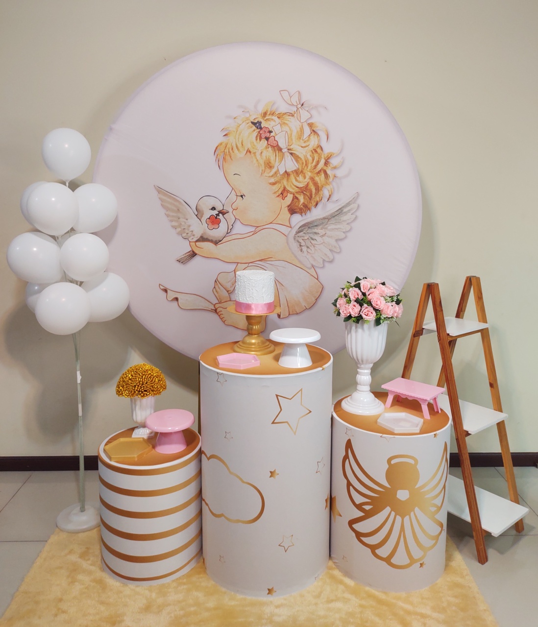 Batizado Menina Kit 2 - Senhora Pig Pegue e Monte 