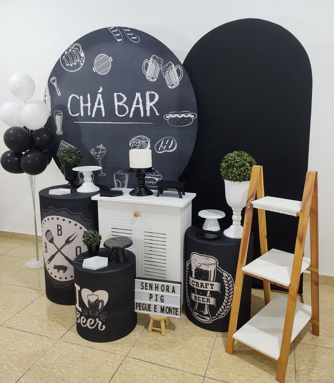 Chá Bar Kit 3 - Senhora Pig Pegue e Monte 