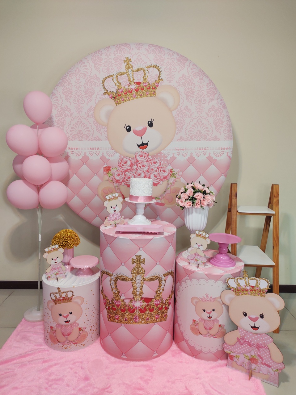 Ursa Princesa Loira Kit 2 - Senhora Pig Pegue e Monte 