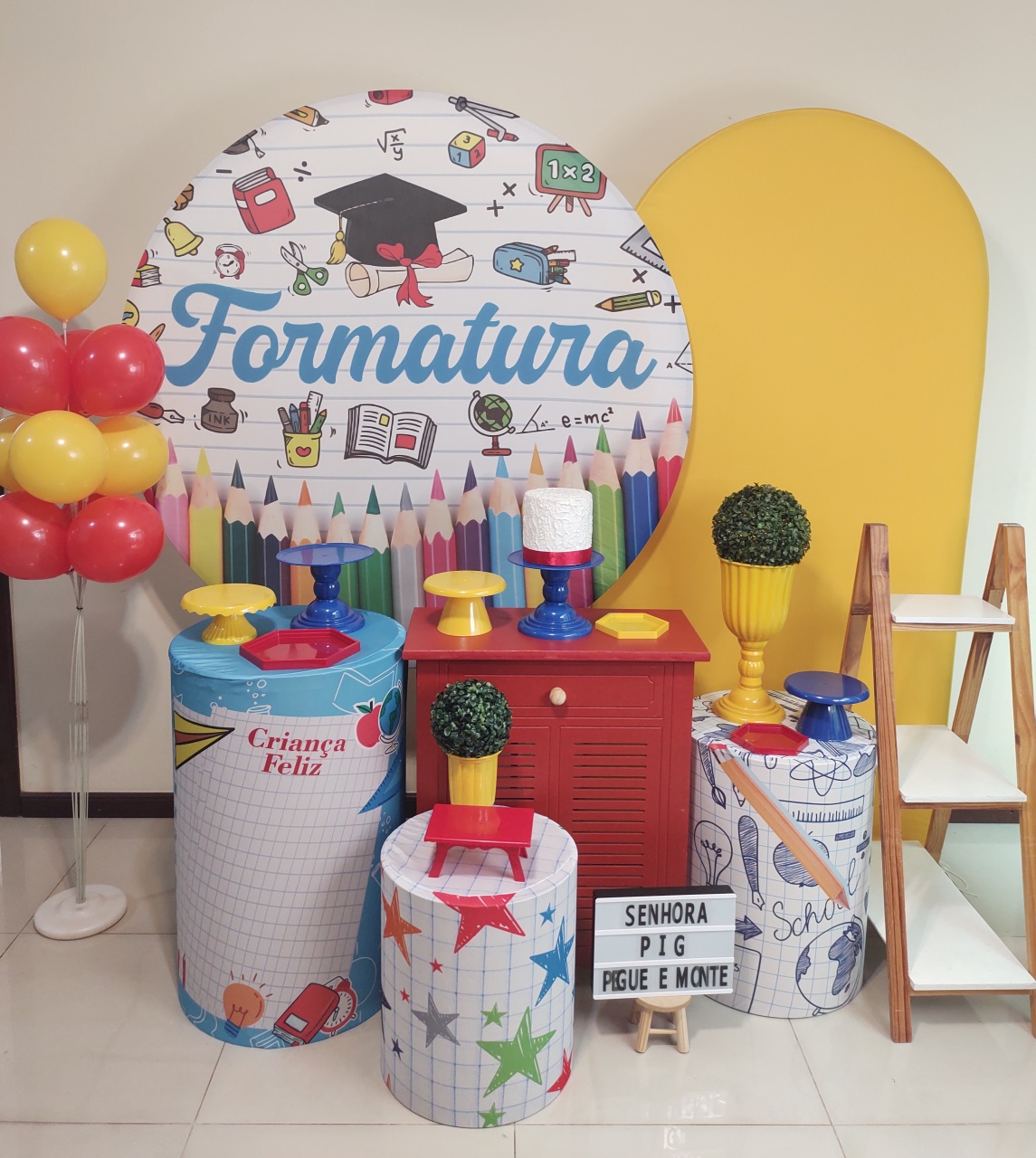Formatura Infantil Kit 3  - Senhora Pig Pegue e Monte 