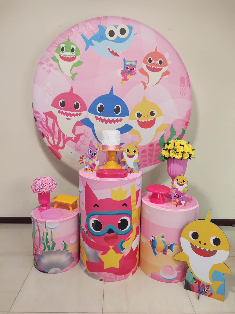Baby Shark Meninas Kit 1 - Senhora Pig Pegue e Monte 
