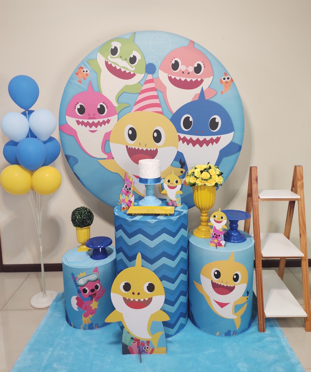Baby Shark Meninos Kit 2 - Senhora Pig Pegue e Monte 