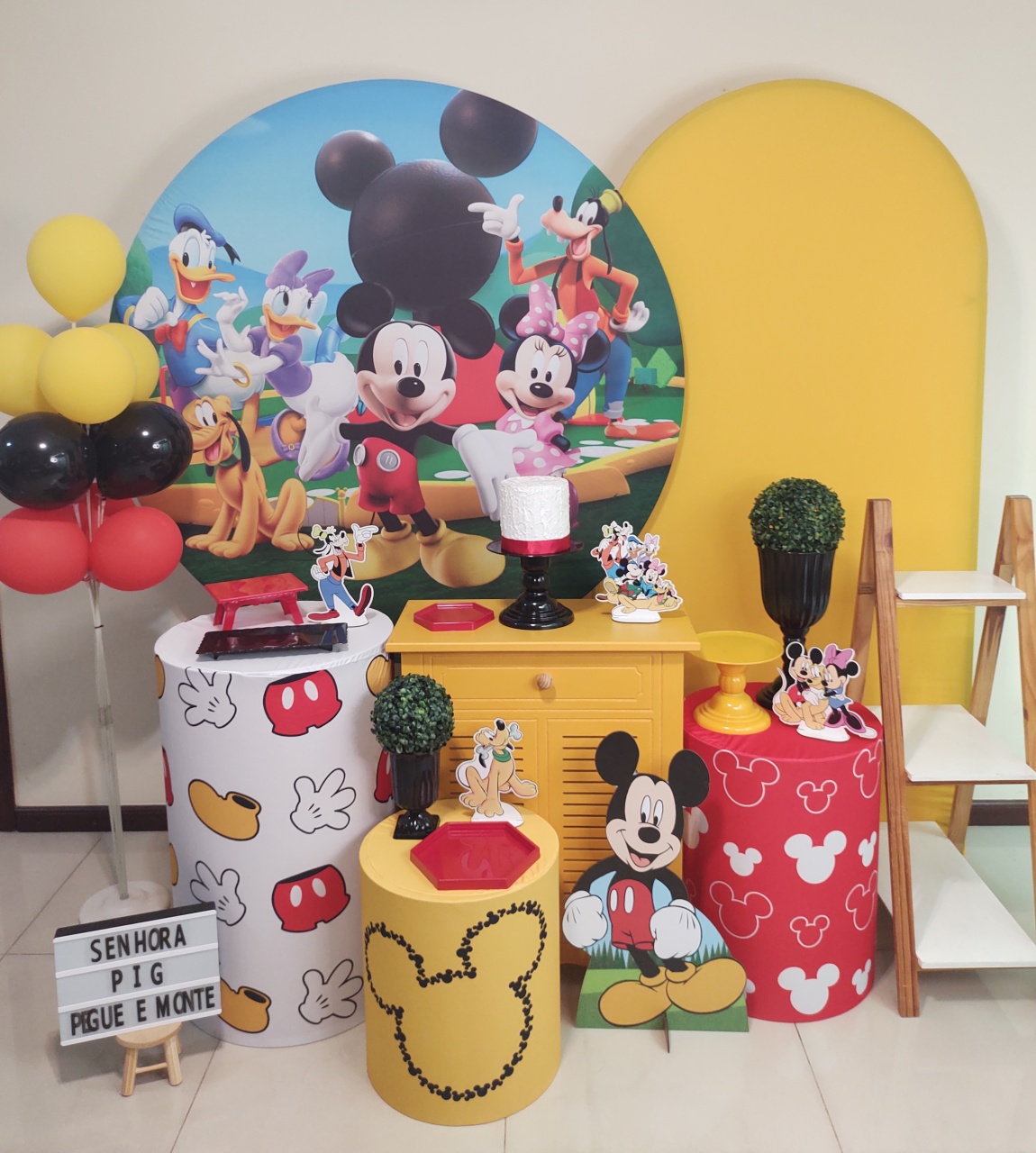 Turma Do Mickey Kit 3 - Senhora Pig Pegue e Monte 