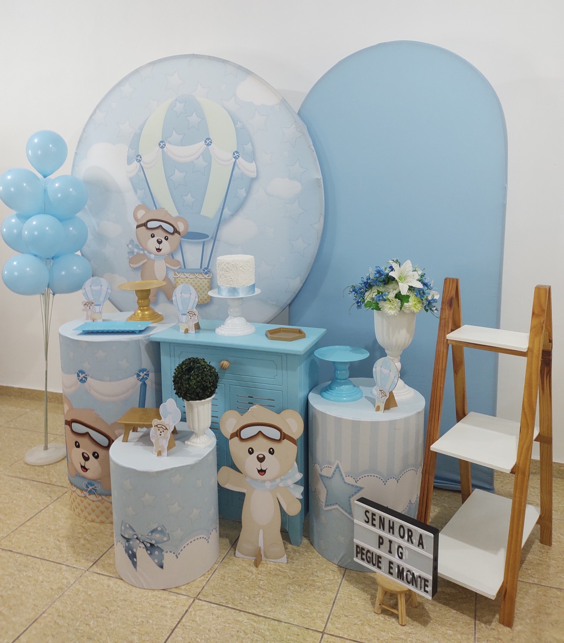 Urso Baloeiro Kit 3 - Senhora Pig Pegue e Monte 