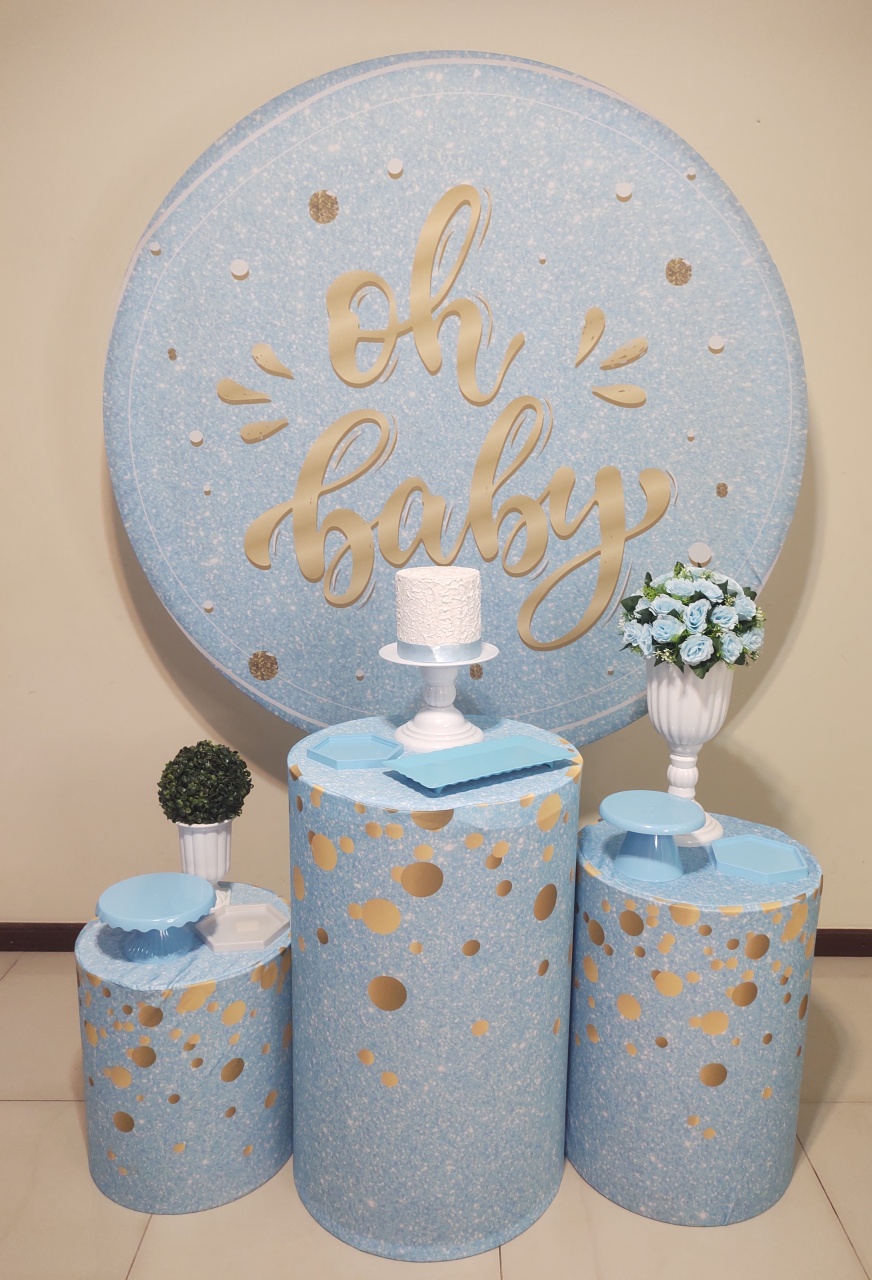 Oh Baby Azul Kit 1 - Senhora Pig Pegue e Monte 
