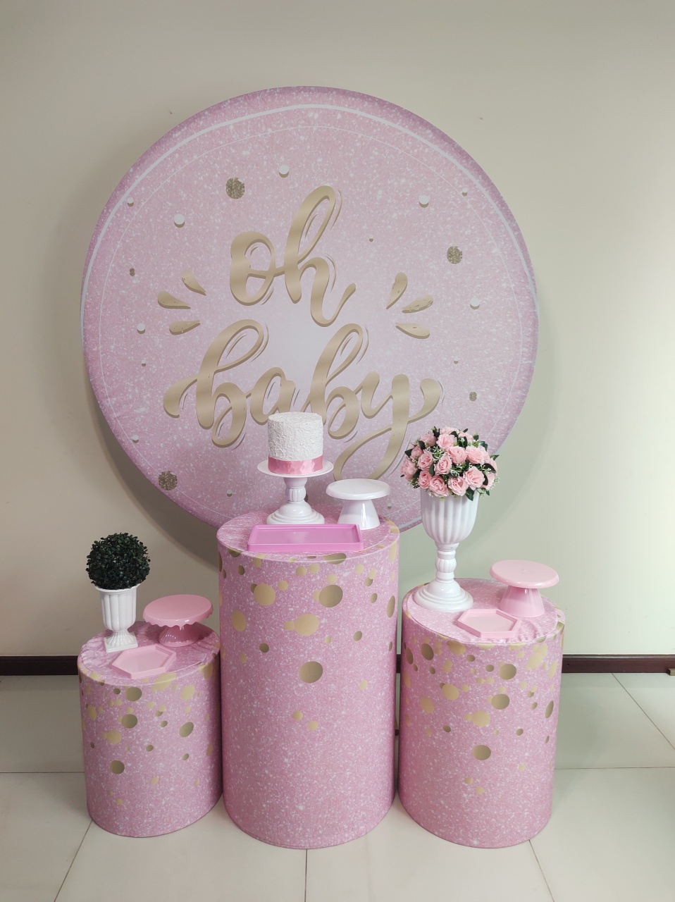 Oh Baby Rosa Kit 1 - Senhora Pig Pegue e Monte 