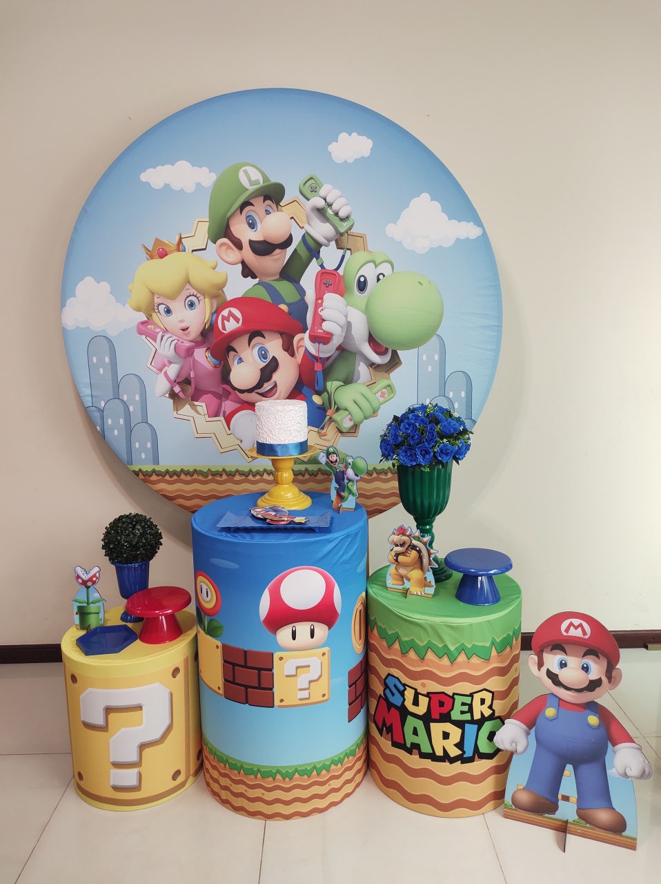 Super Mário Kit 1 - Senhora Pig Pegue e Monte 