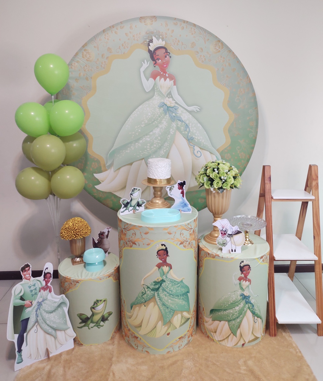 Princesa Tiana Kit 2  - Senhora Pig Pegue e Monte 