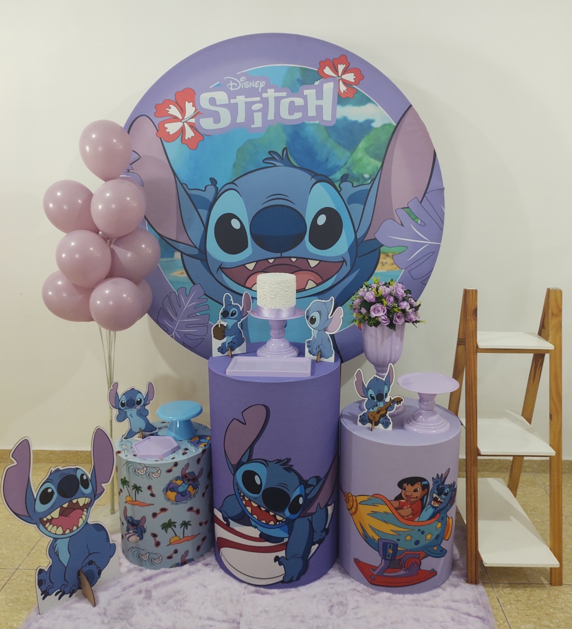 Stitch Lilás Kit 2 - Senhora Pig Pegue e Monte 