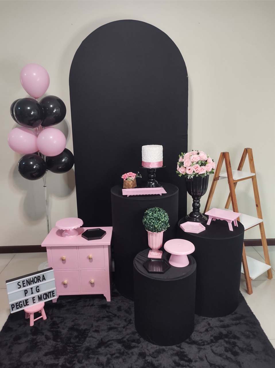 Romano Preto E Rosa Kit 2 - Senhora Pig Pegue e Monte 
