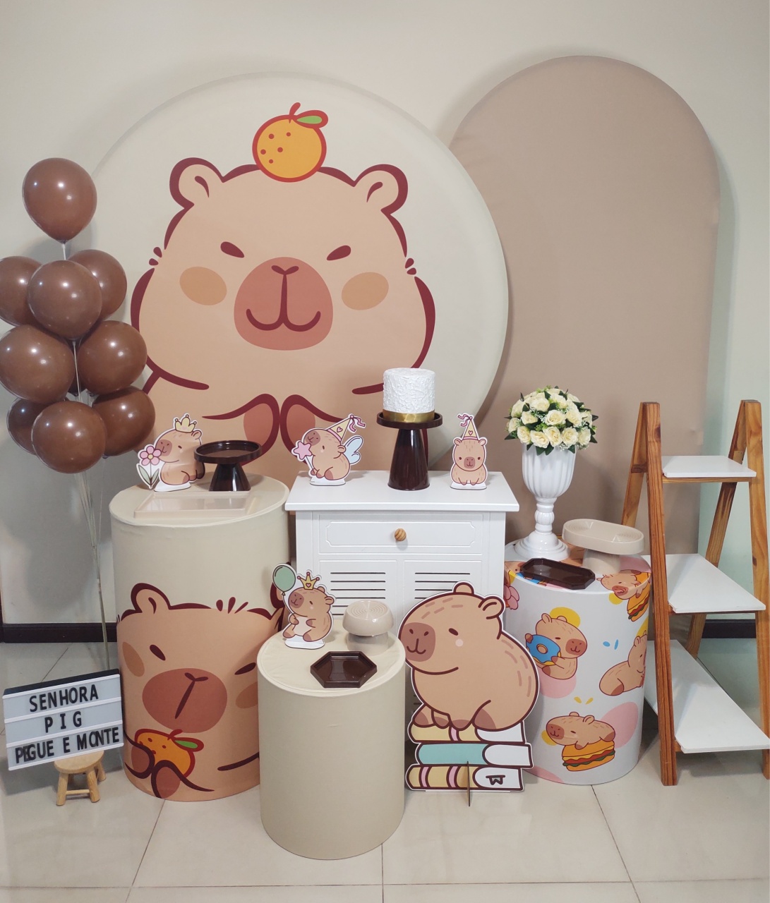 Capivara Kit 3 - Senhora Pig Pegue e Monte 