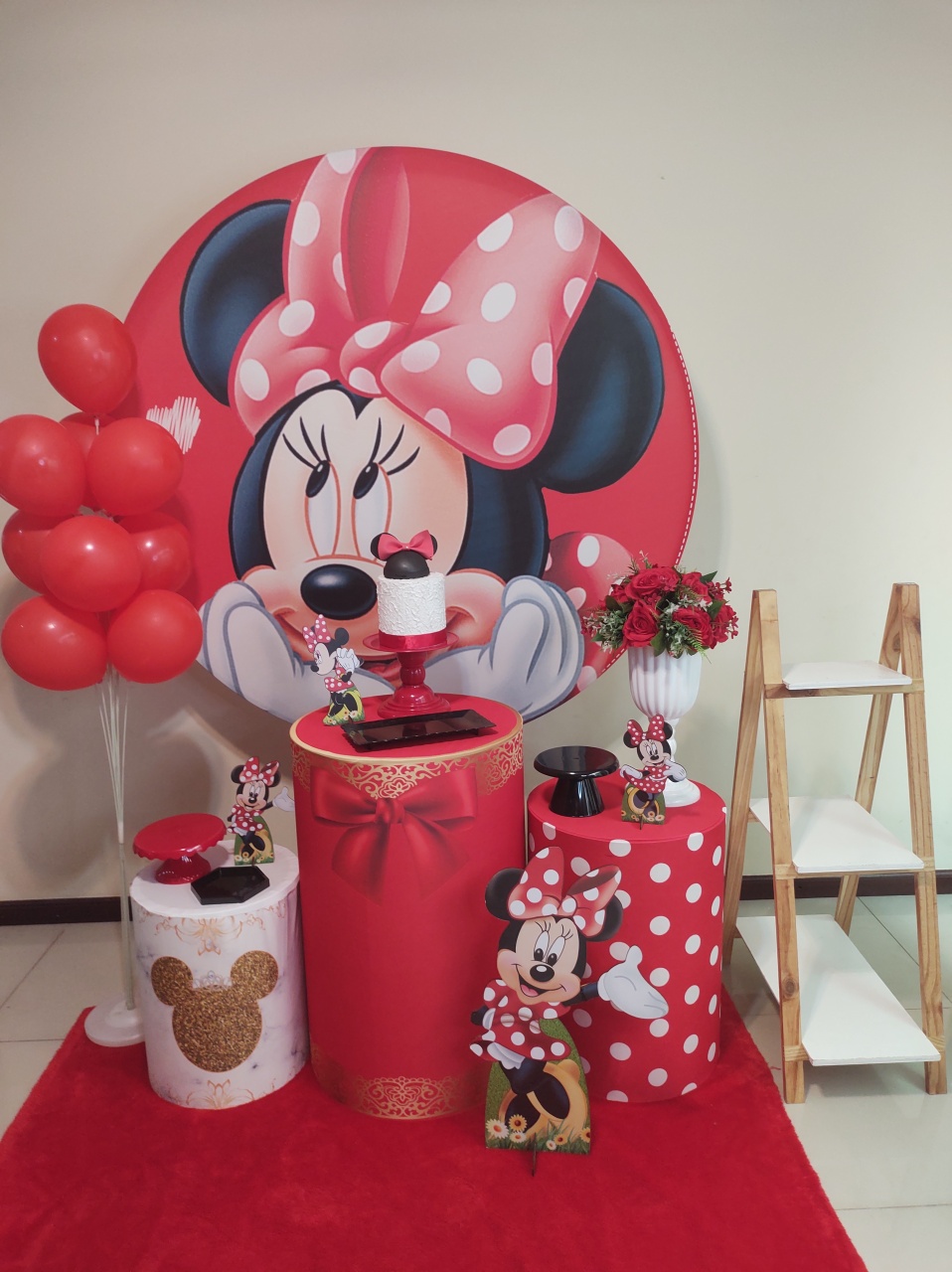 Minnie Vermelha Kit 2 - Senhora Pig Pegue e Monte 