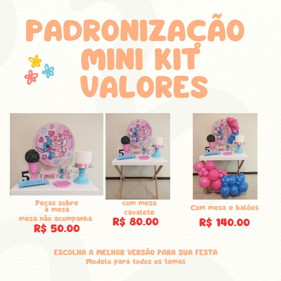 Mini Kits Para Mini Festa - Senhora Pig Pegue e Monte 