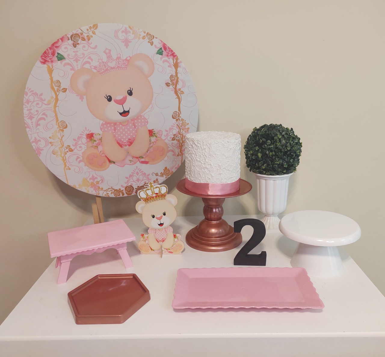 Kit Ursa Princesa Loira - Senhora Pig Pegue e Monte 