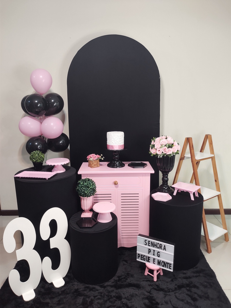 Romano Preto E Rosa Kit 3 - Senhora Pig Pegue e Monte 