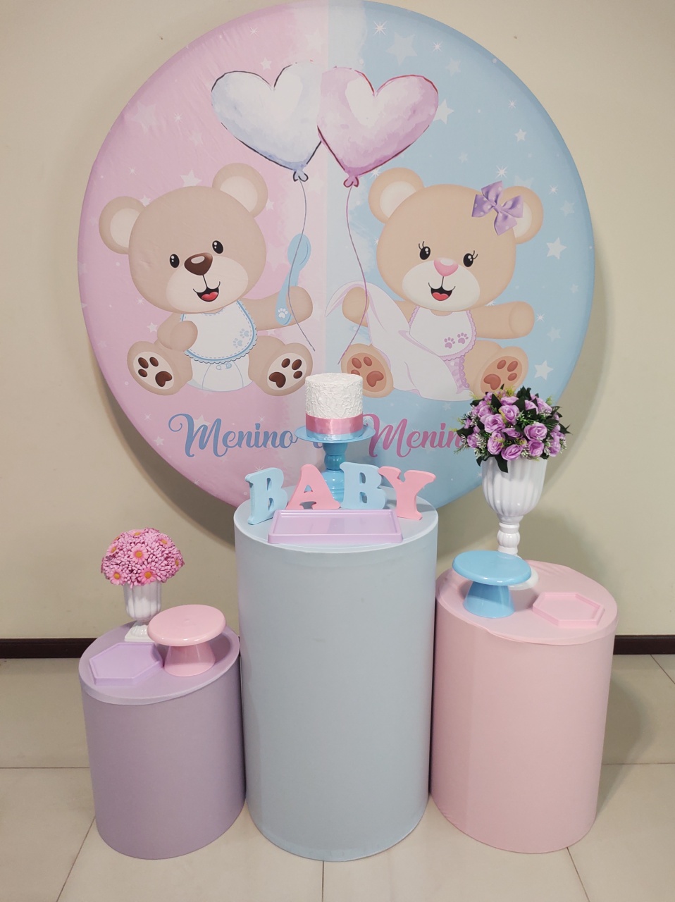 Chá Menino Ou Menina Kit 1 - Senhora Pig Pegue e Monte 
