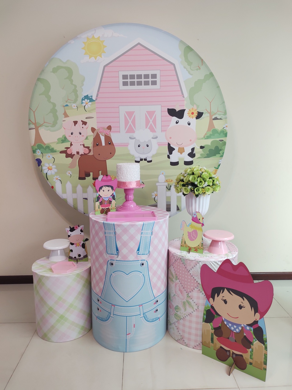 Fazendinha Rosa Kit 1 - Senhora Pig Pegue e Monte 