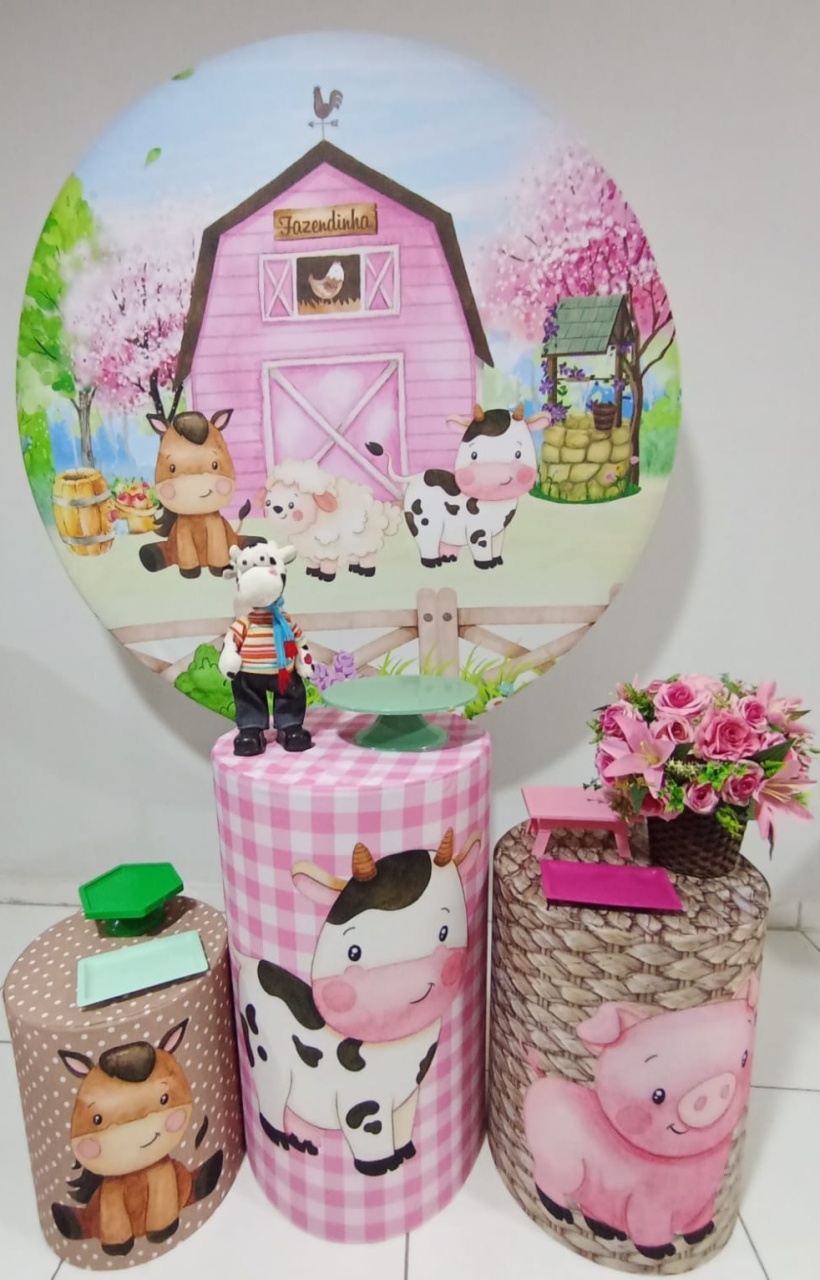 Fazendinha Rosa P  - Loja pegue monte rc decoração