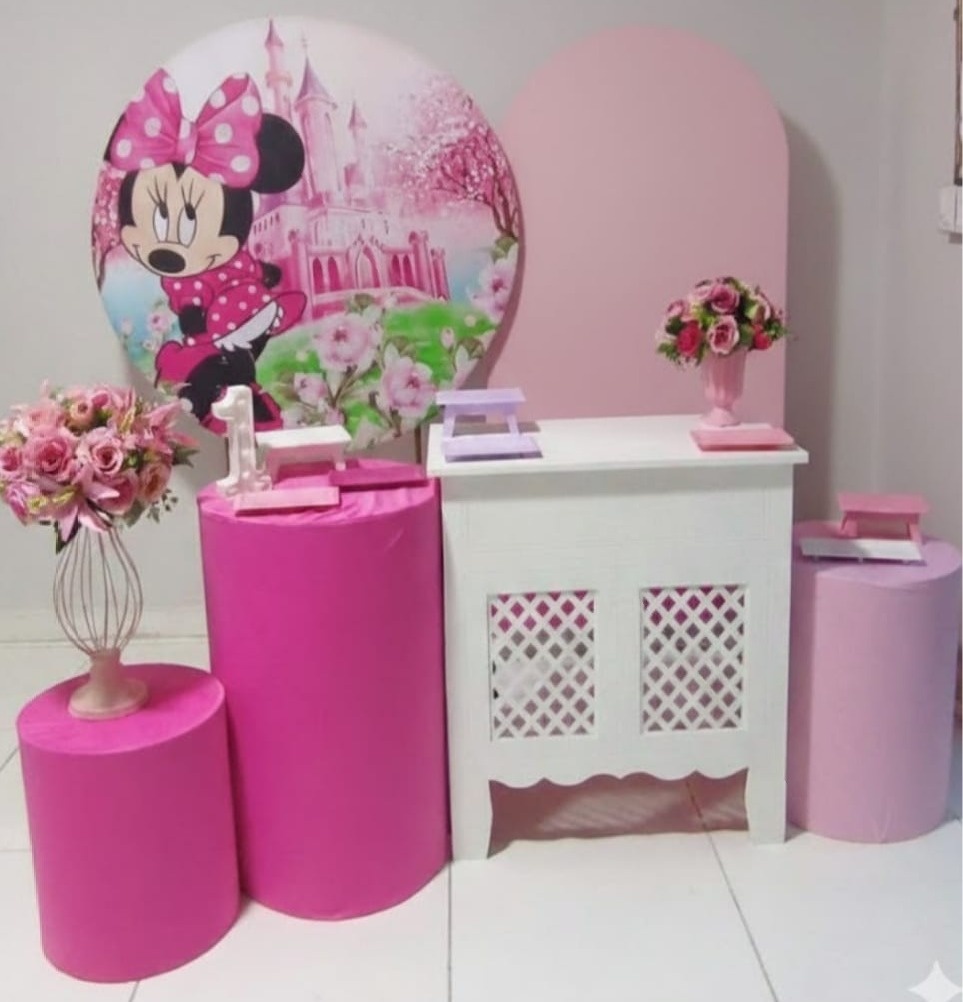 Minnie Rosa "G" - Loja pegue monte rc decoração