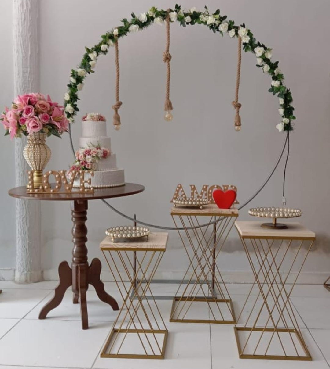 Kit Arco Floral M  - Loja pegue monte rc decoração