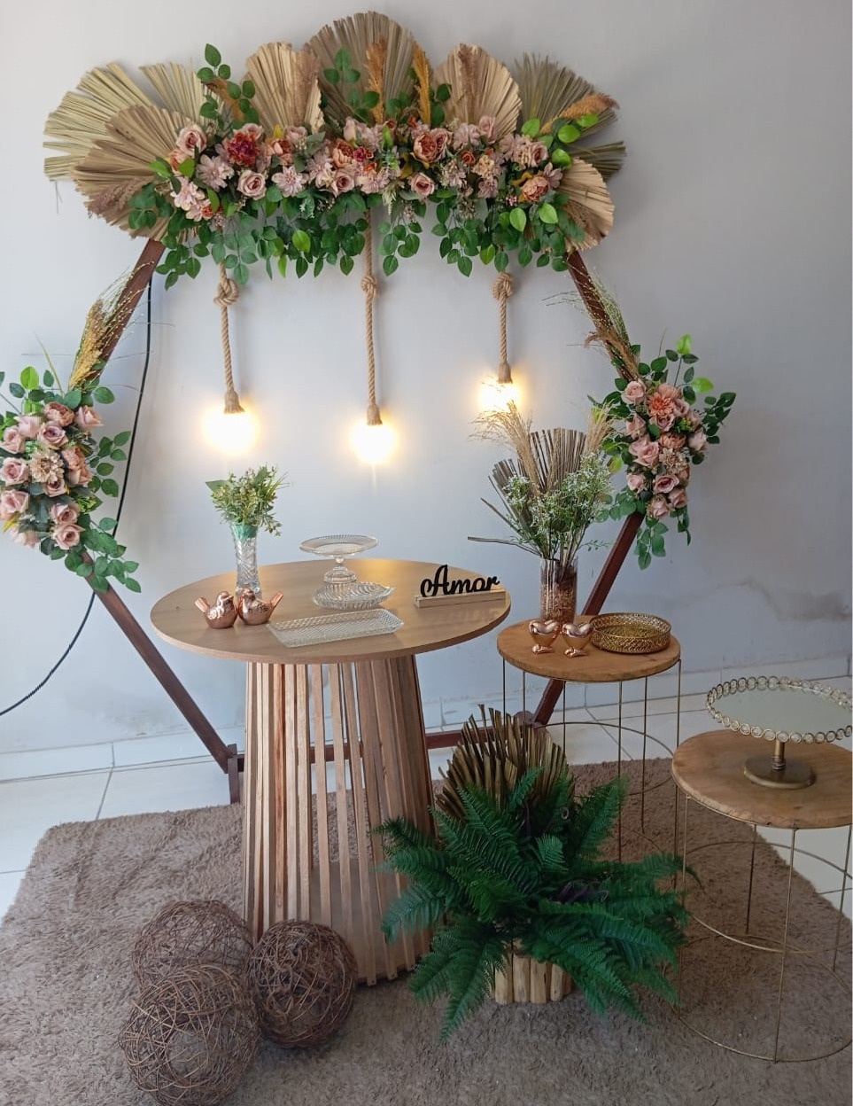 Kit Arco Com Latânea  - Loja pegue monte rc decoração