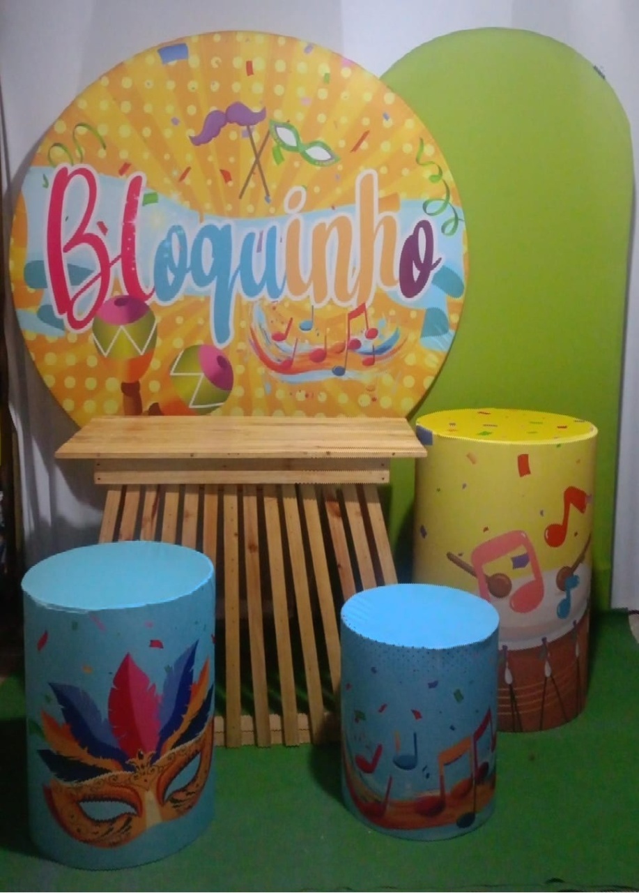 Kit Sublimado Carnaval Bloquinho Amarelo 2 - RM Festas