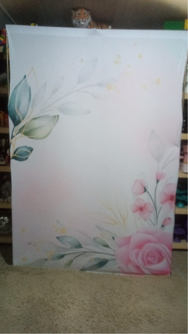  Rosa Pink Painel Lateral Floral - RM Festas