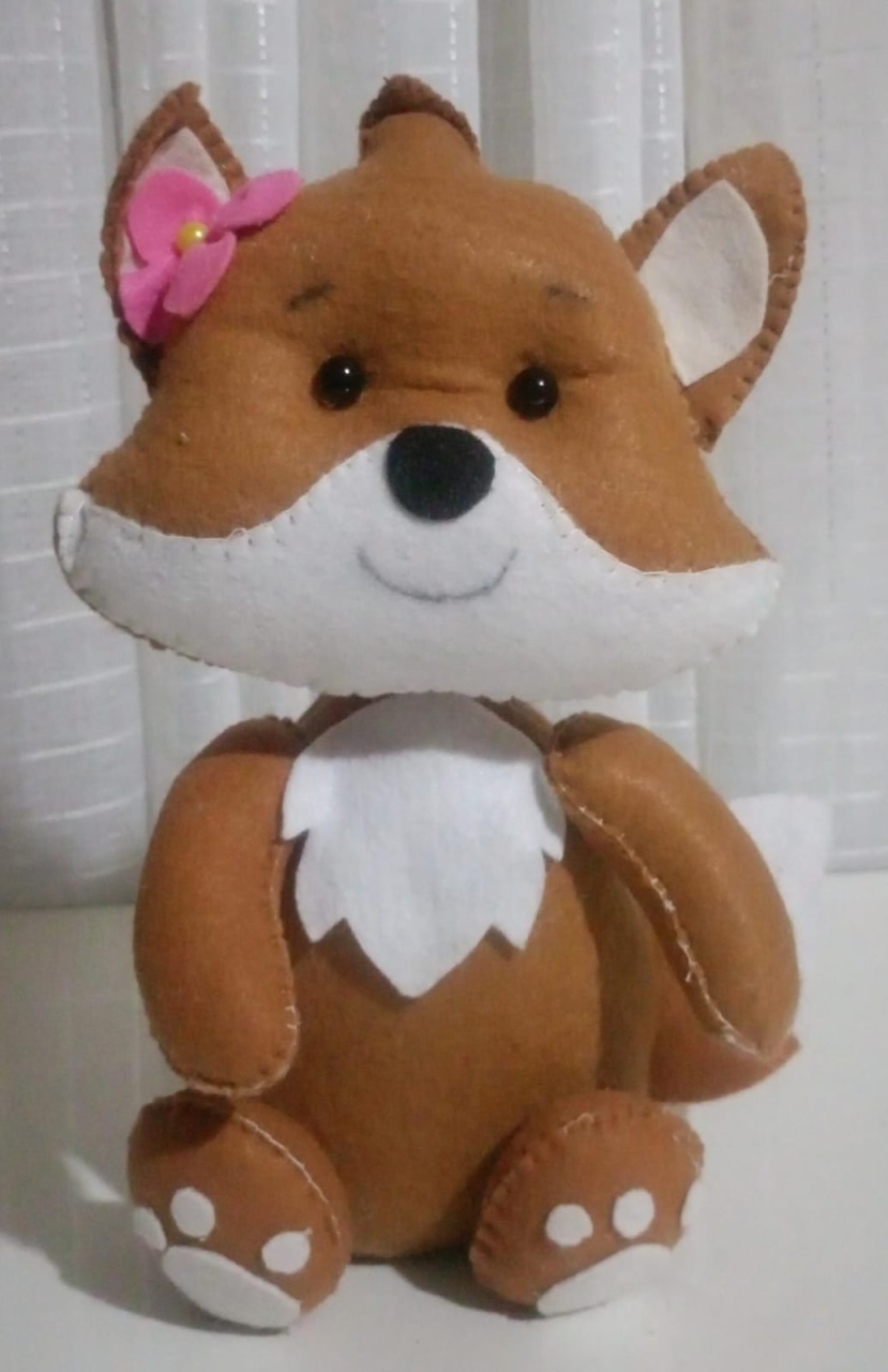 Raposa de Feltro (Menina)  - RM Festas