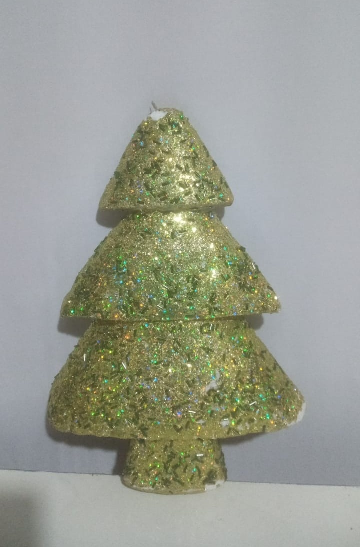Árvore Brilhoso Dourado de Natal - RM Festas