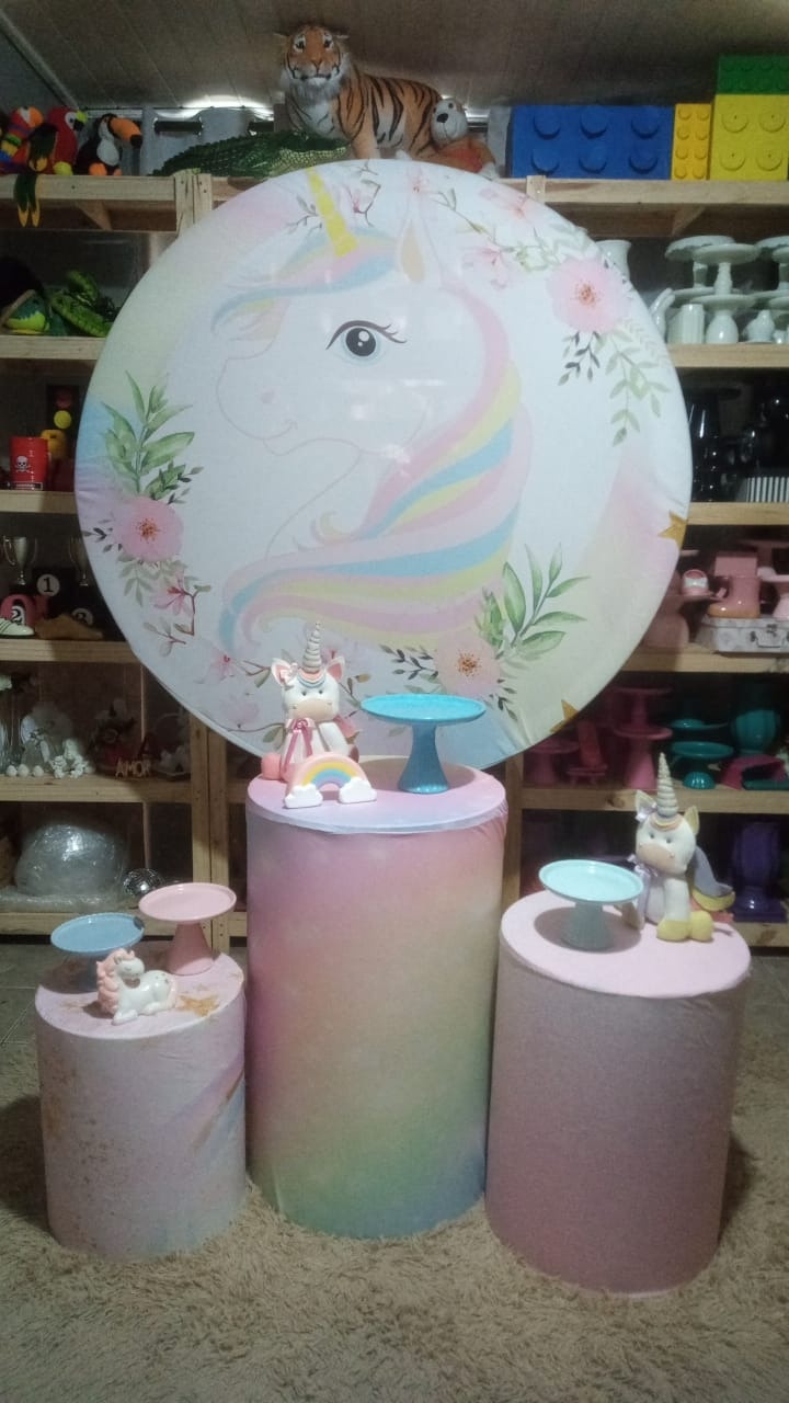 Kit Sublimado Unicornio Menina 1 - RM Festas