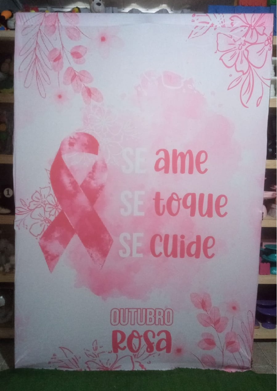 Painel Lateral Outubro Rosa - RM Festas