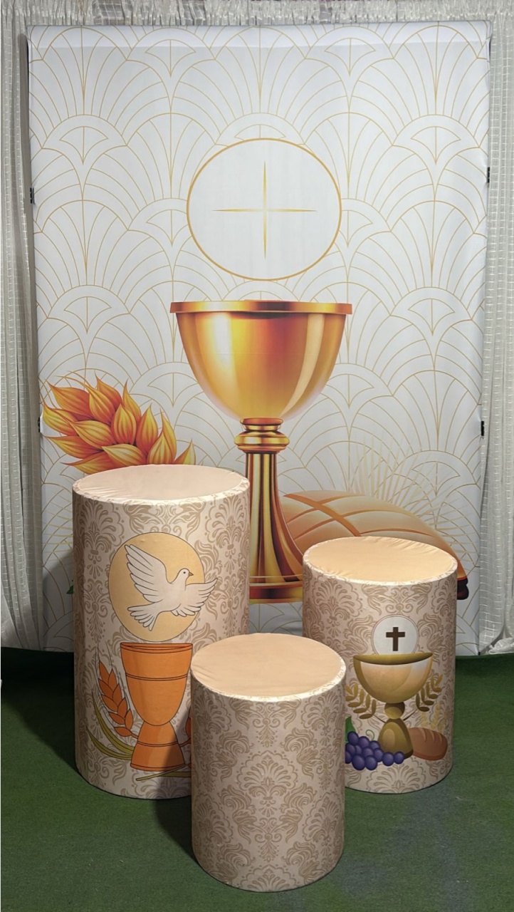 Kit Sublimado Eucaristia Cálice - RM Festas