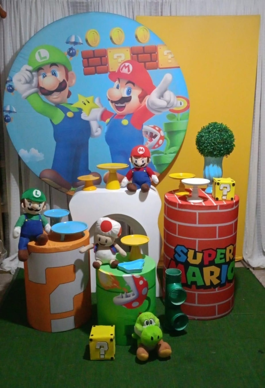 Kit Ouro Mario Bros  - RM Festas