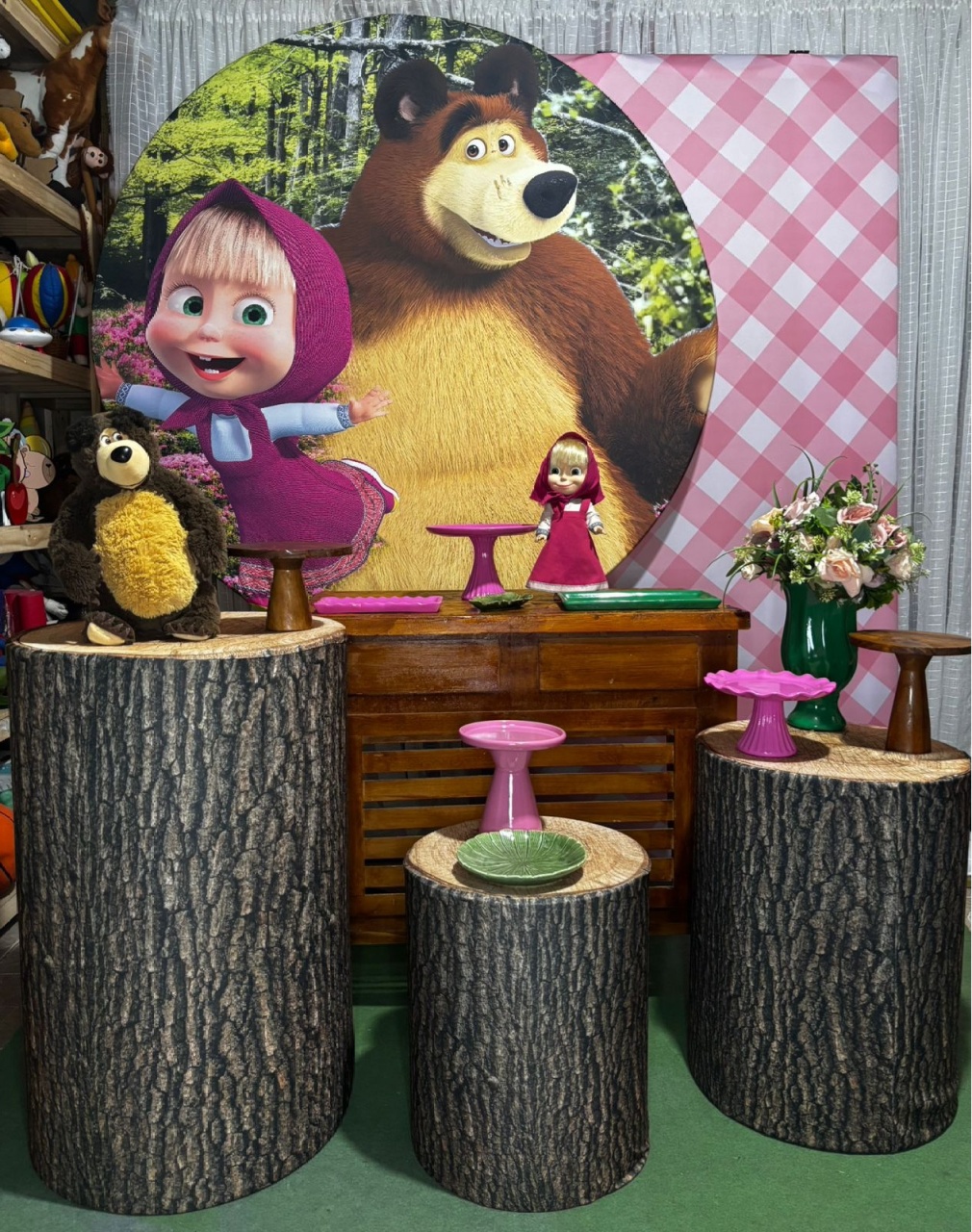 Kit Ouro Marsha E O Urso - RM Festas