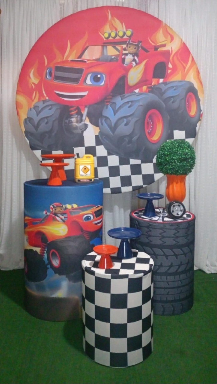 Kit Bronze Blaze Monster Truck  - RM Festas