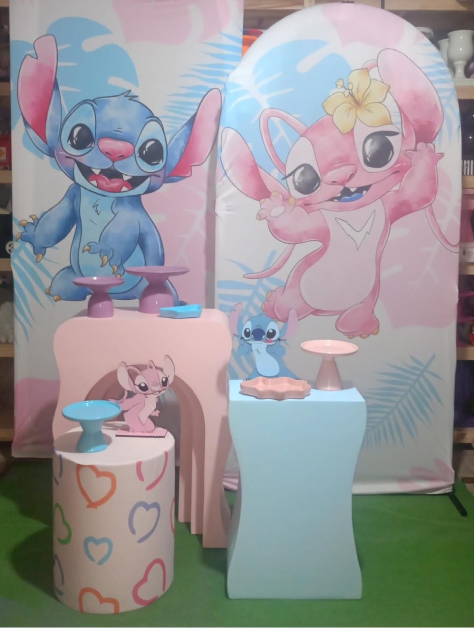 Kit Prata Stitch E Stitch Angel  - RM Festas