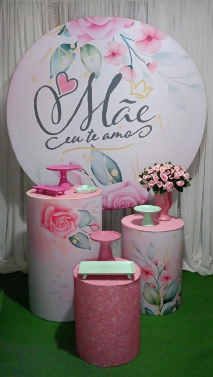 Kit Pegue E Monte Dia das Mães Rosa - RM Festas
