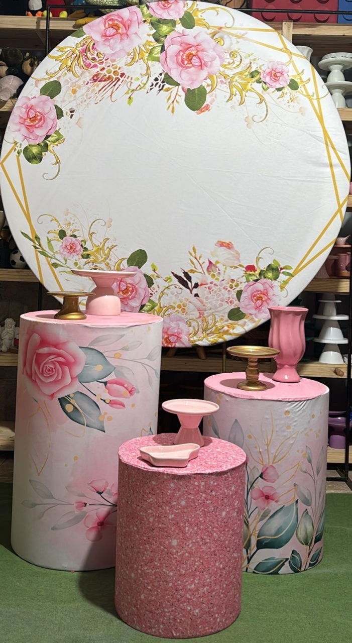 Kit Floral - Rosa - RM Festas