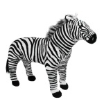 Zebra Realista Pelucia - imagem 1