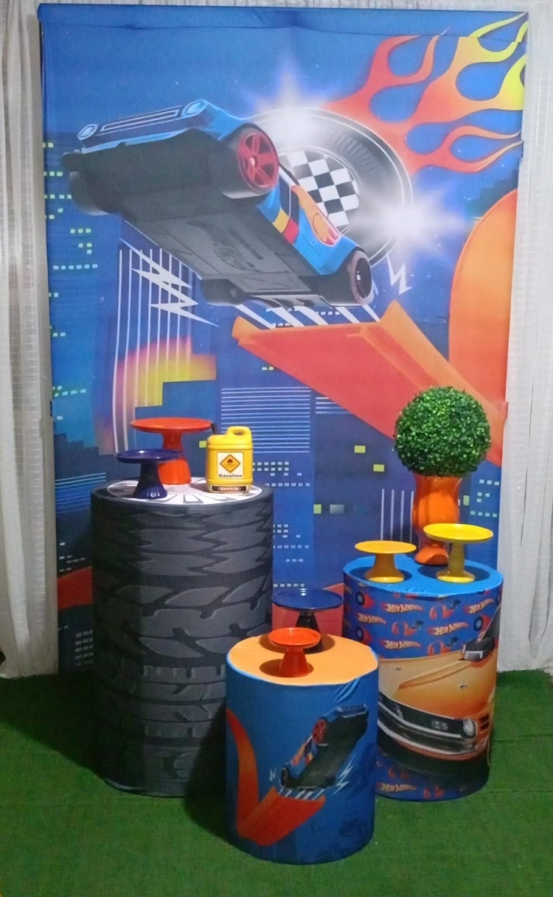 Kit Prata Hot Wheels Challenge - RM Festas