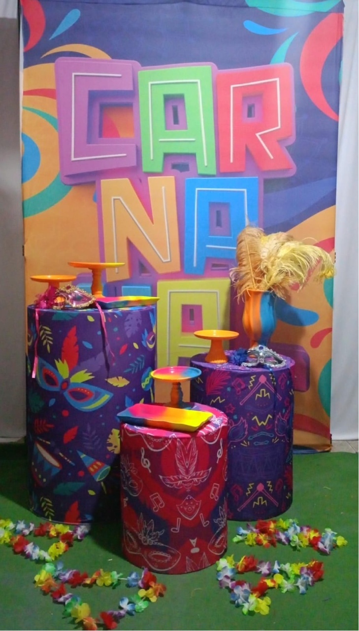 Kit Sublimado Carnaval Roxo Lateral - RM Festas