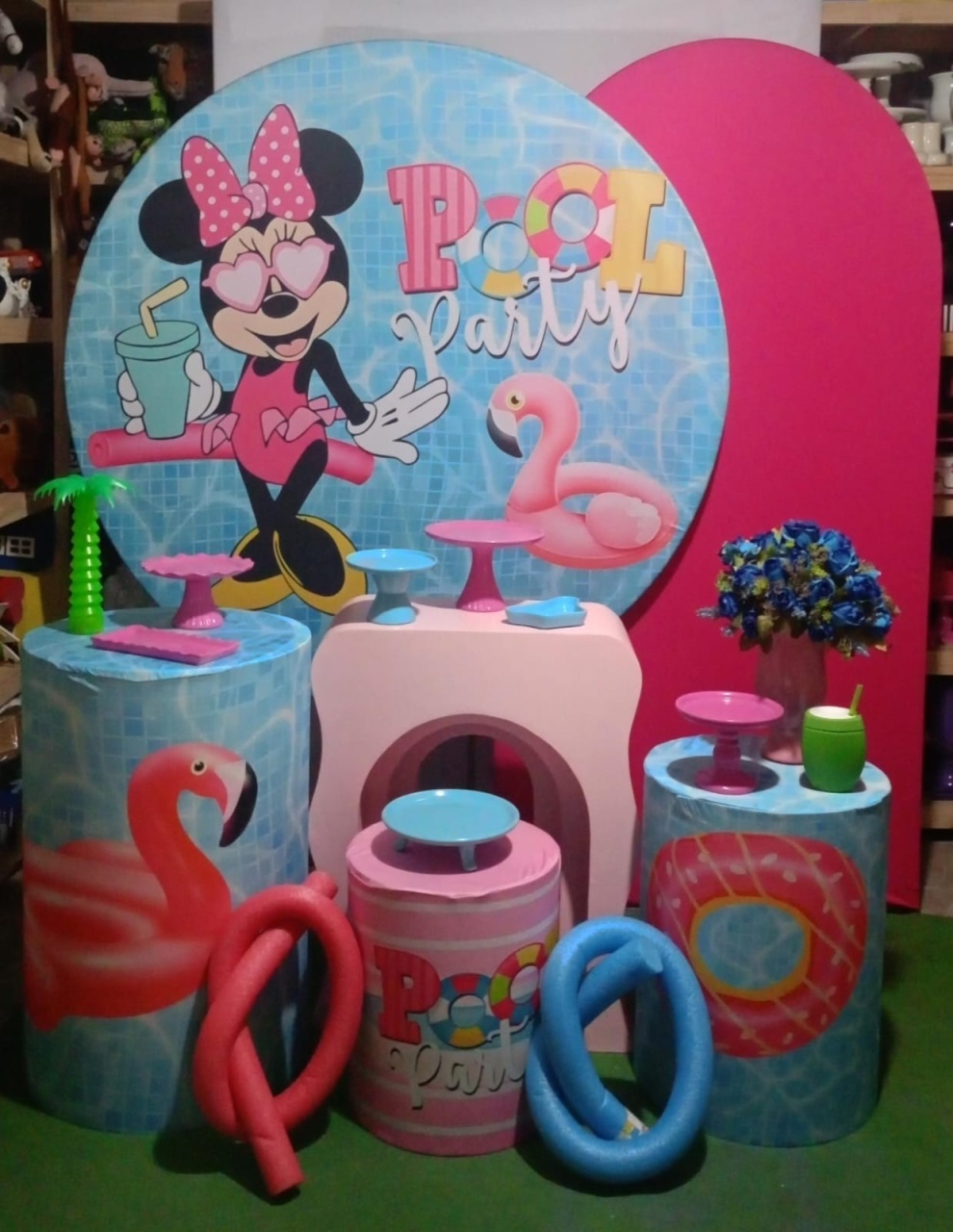 Kit Ouro Minnie Pool Party - P&M - RM Festas