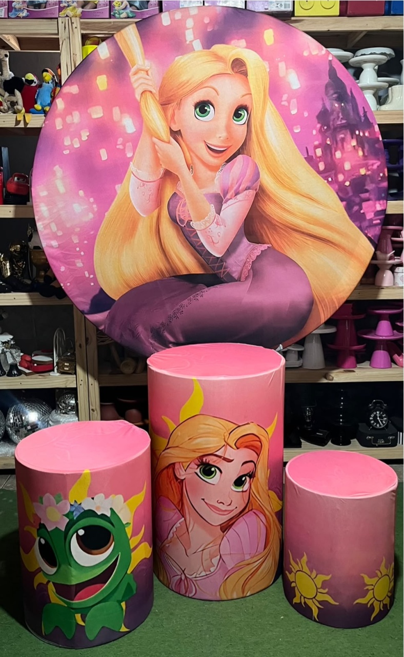 Kit Sublimado Rapunzel (Princesas) - RM Festas