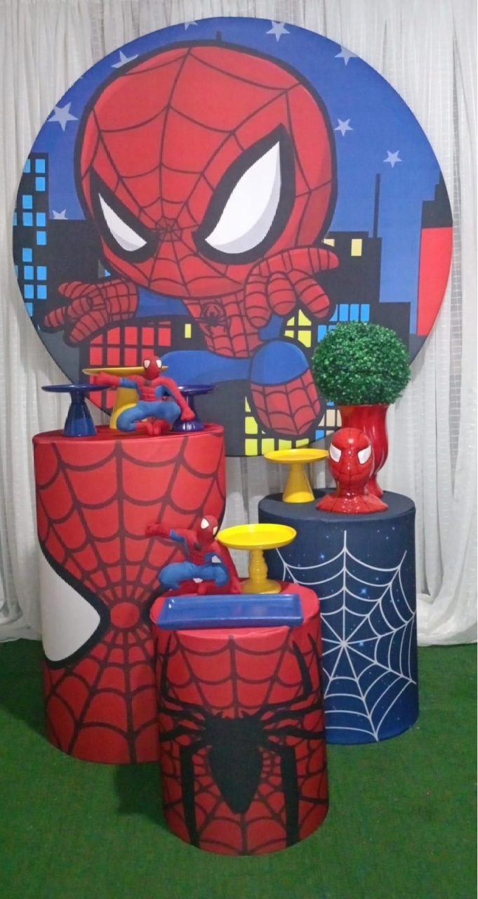 Kit Bronze Homem Aranha Baby - RM Festas