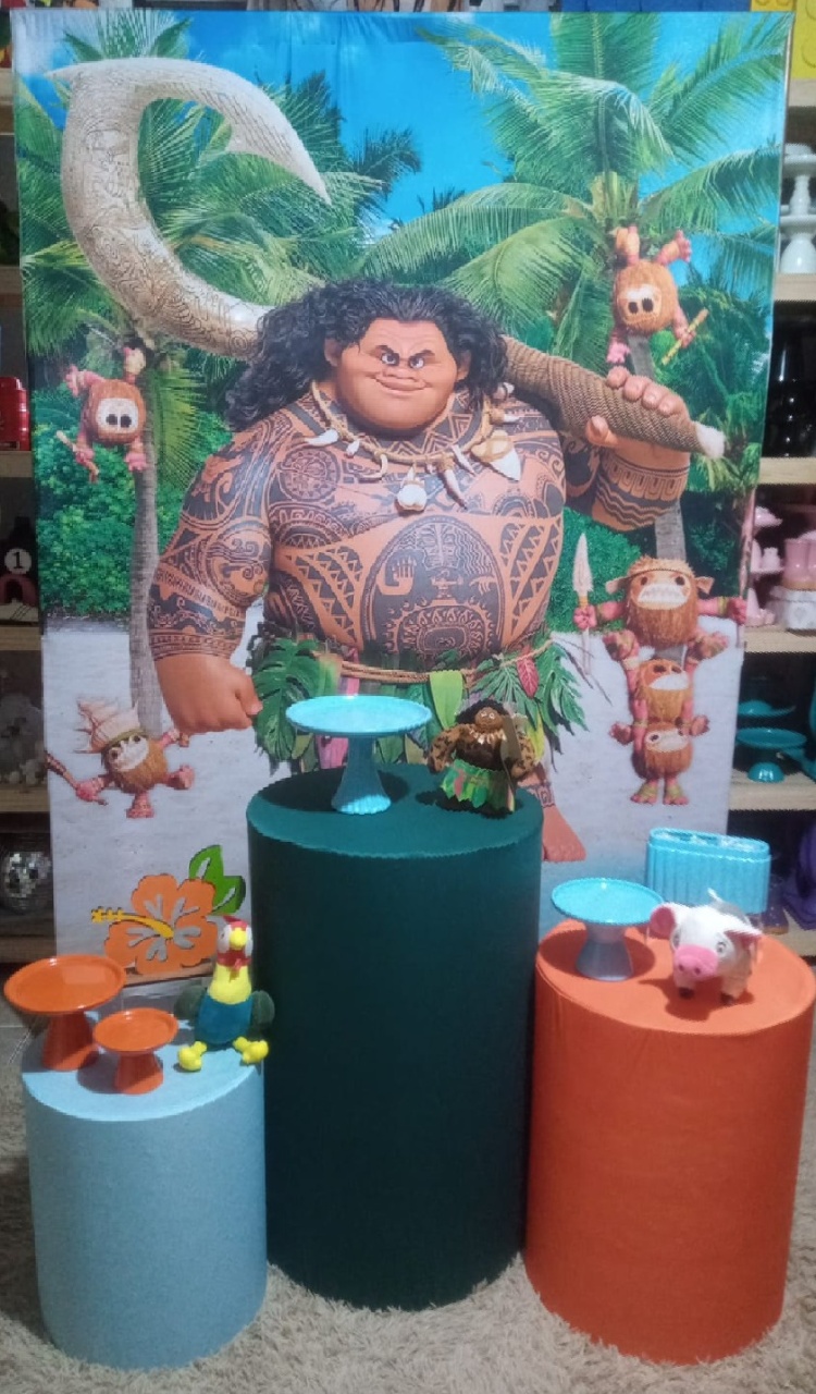 Kit Prata Maui (Moana) - RM Festas