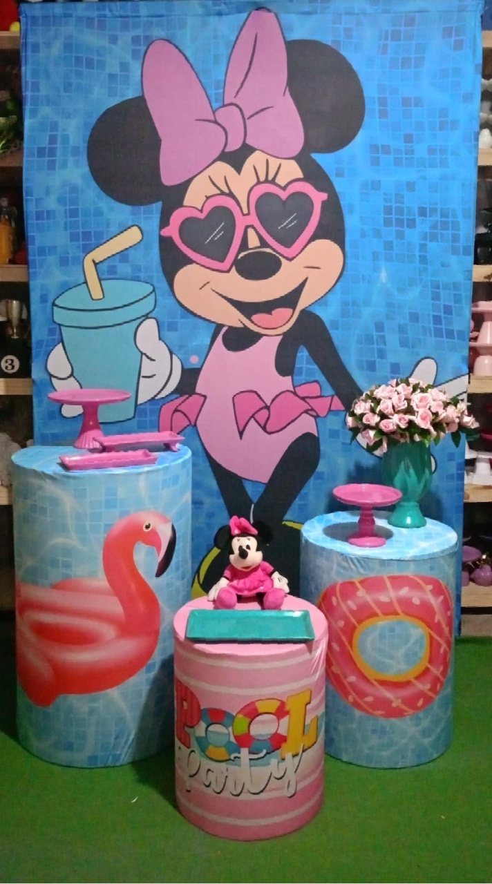 Kit Prata Minnie Pool Party  - RM Festas