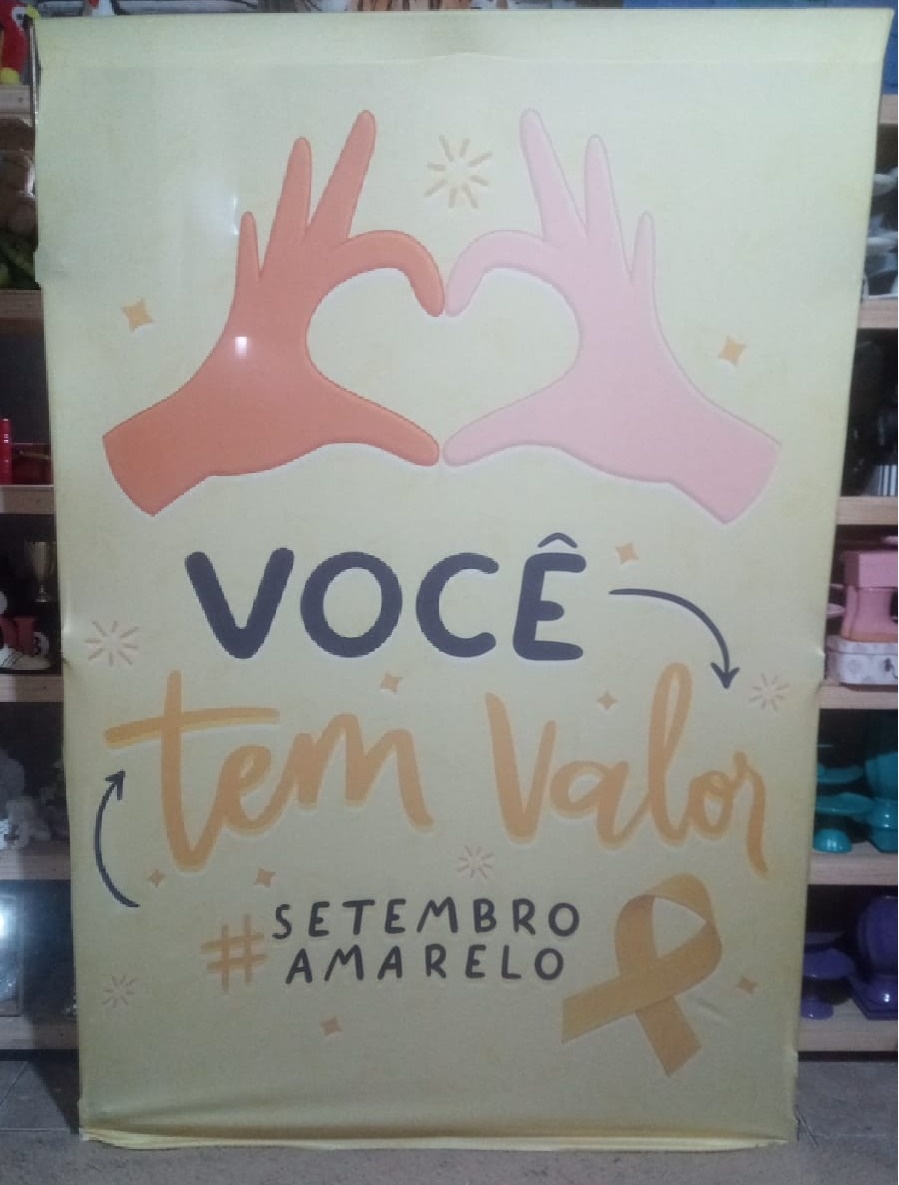Painel Lateral Setembro Amarelo - RM Festas
