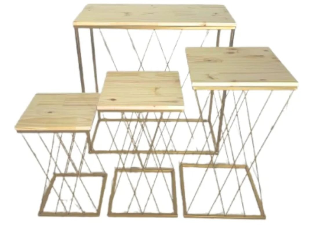 Trio de Mesa Teia - Vanessa Alexandra Conrado 